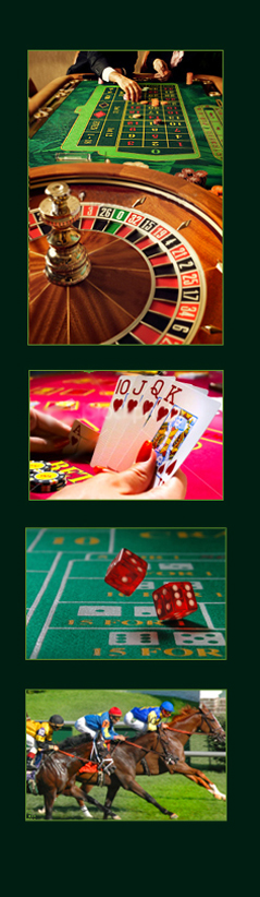 roulette, dice, let it ride, craps